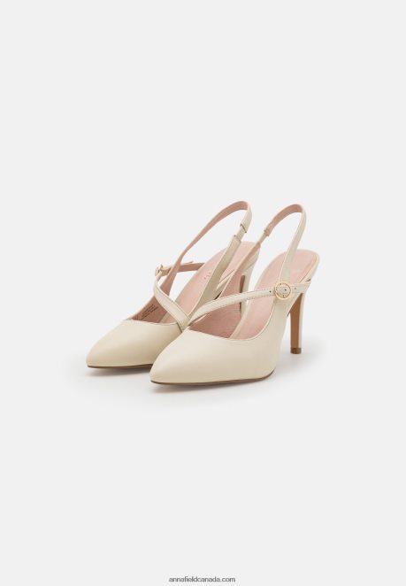 Anna Field Women Leather Classic Heels Off White H42J4Z1694
