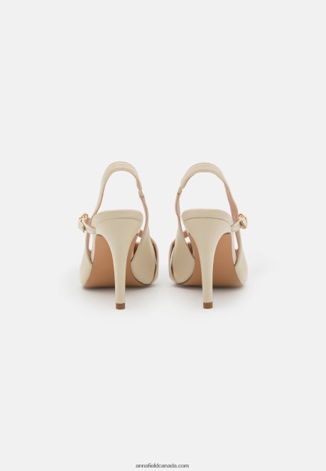 Anna Field Women Leather Classic Heels Off White H42J4Z1694