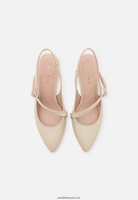 Anna Field Women Leather Classic Heels Off White H42J4Z1694