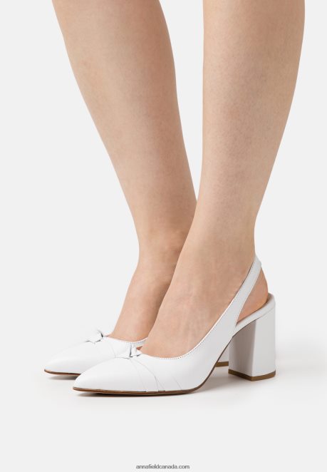 Anna Field Women Leather Classic Heels White H42J4Z1670