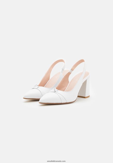 Anna Field Women Leather Classic Heels White H42J4Z1670