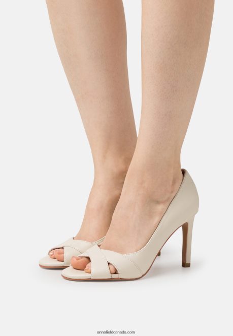 Anna Field Women Leather Classic Heels White H42J4Z1695