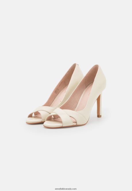 Anna Field Women Leather Classic Heels White H42J4Z1695