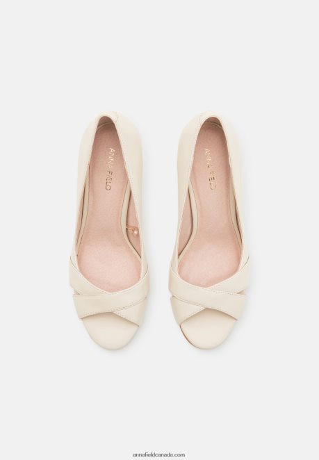Anna Field Women Leather Classic Heels White H42J4Z1695