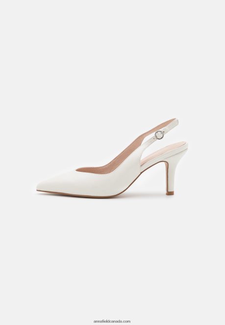 Anna Field Women Leather Classic Heels White H42J4Z1696