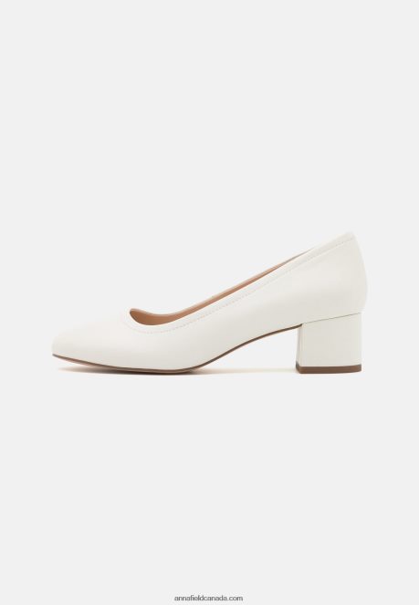 Anna Field Women Leather Comfort Classic Heels White H42J4Z1651