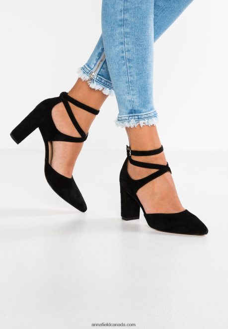 Anna Field Women Leather High Heels Black H42J4Z1608