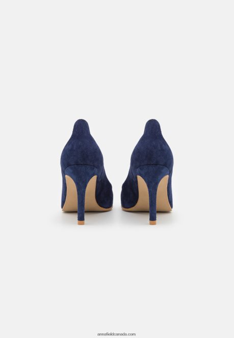 Anna Field Women Leather High Heels Dark Blue H42J4Z1775