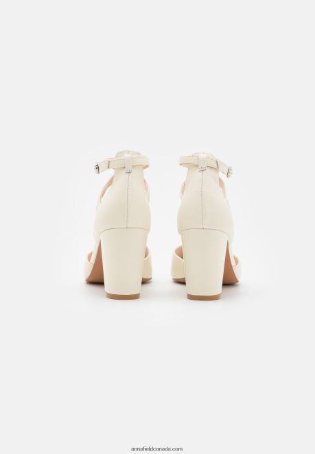 Anna Field Women Leather High Heels White H42J4Z1635