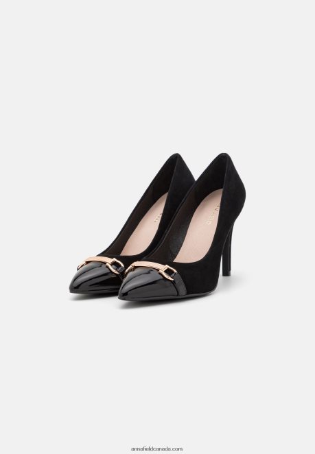 Anna Field Women Leather Mia High Heels Black H42J4Z1776