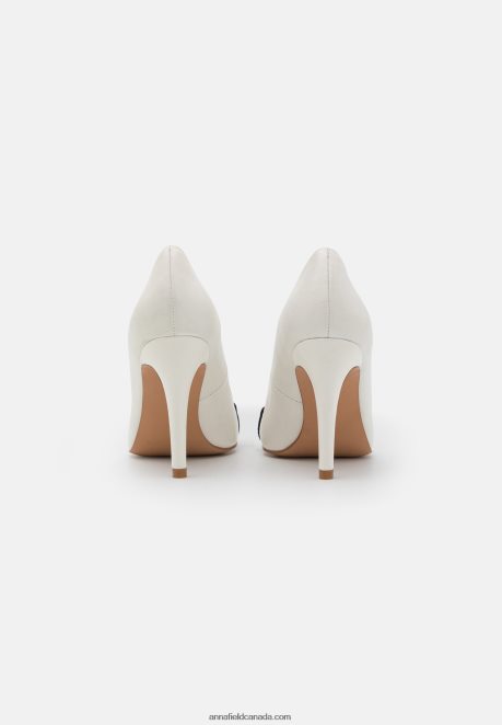 Anna Field Women Leather Mia High Heels White H42J4Z1777