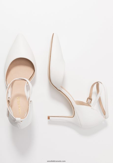 Anna Field Women Leather Pumps High Heels White H42J4Z1693