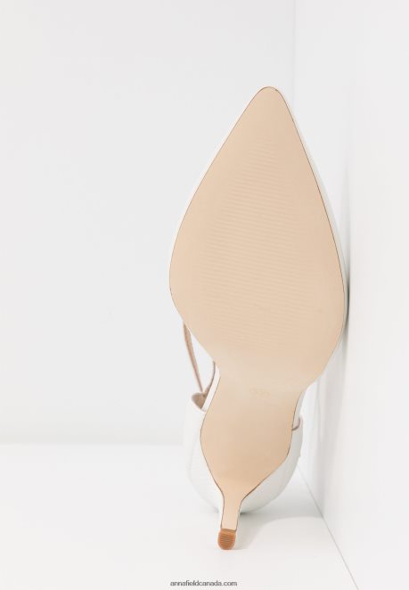 Anna Field Women Leather Pumps High Heels White H42J4Z1693