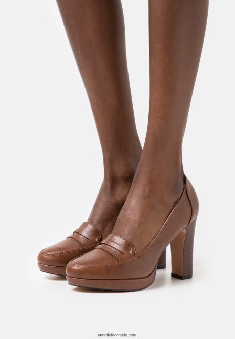 Anna Field Women Platform Heels Cognac H42J4Z1742