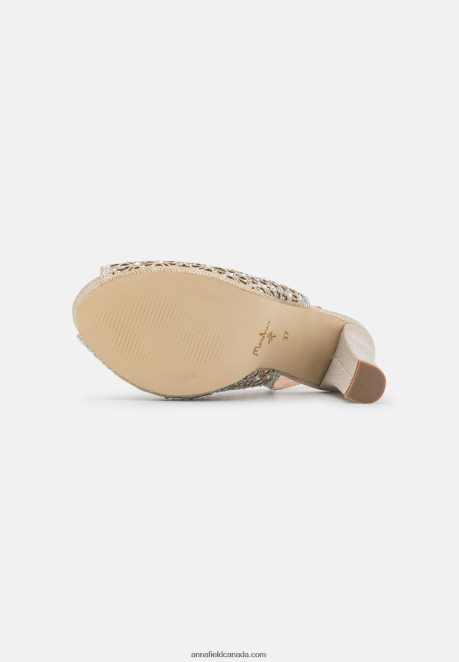 Anna Field Women Platform Heels Gold H42J4Z1706