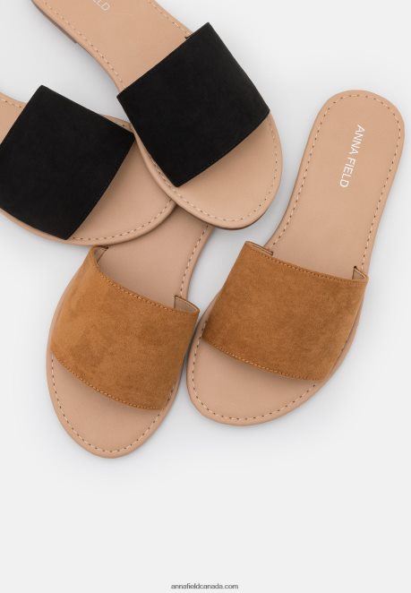 Anna Field Women 2 Pack Mules Black/Cognac H42J4Z1863