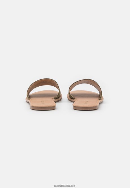 Anna Field Women 2 Pack Mules Khaki/Gold H42J4Z1866