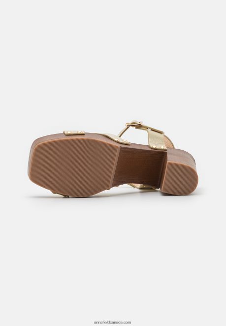 Anna Field Women Clogs Gold H42J4Z1887
