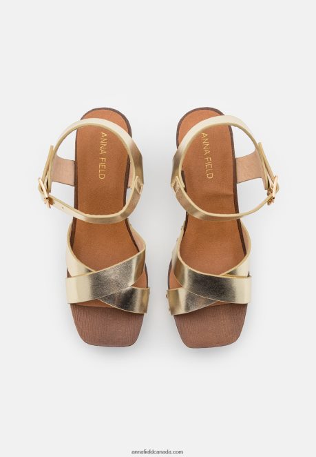 Anna Field Women Clogs Gold H42J4Z1887