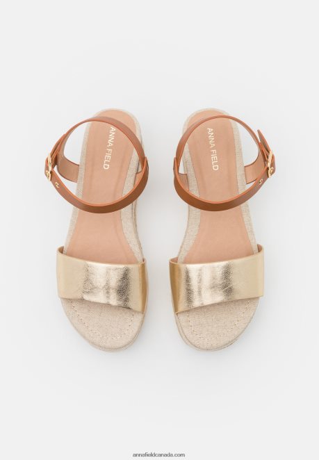 Anna Field Women Comfort Espadrilles Gold H42J4Z1456