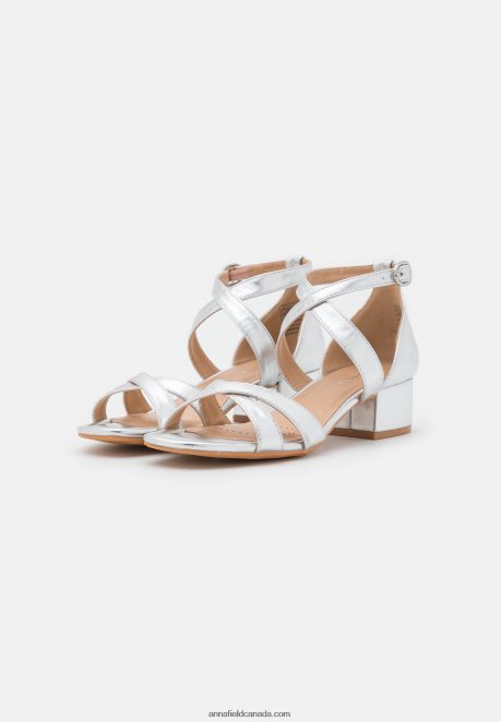 Anna Field Women Comfort Sandals Silver H42J4Z1356