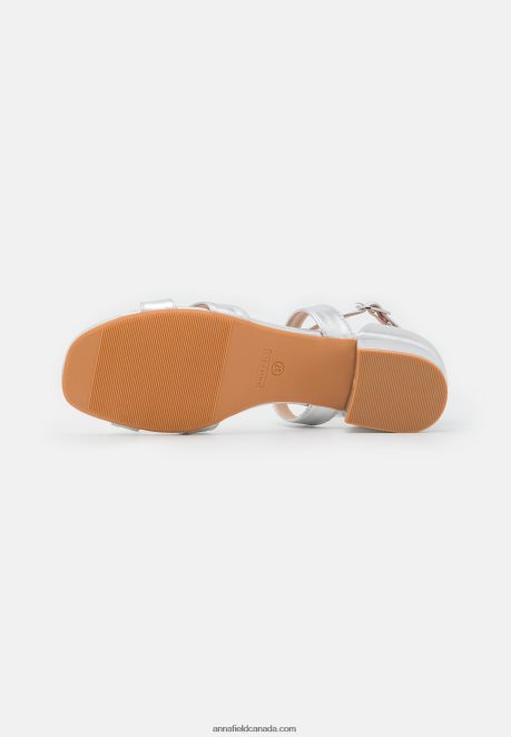 Anna Field Women Comfort Sandals Silver H42J4Z1356