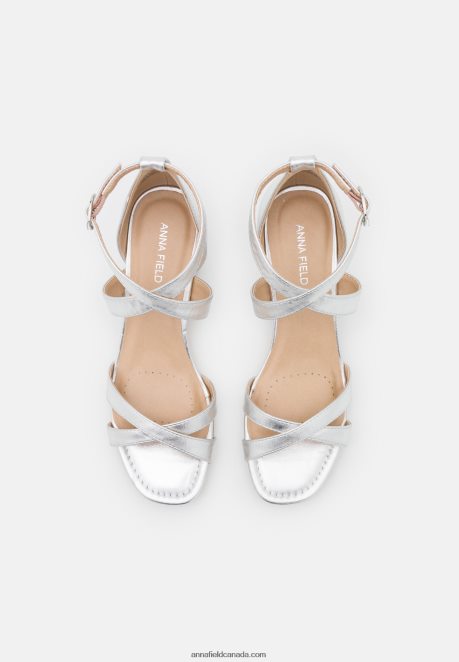 Anna Field Women Comfort Sandals Silver H42J4Z1356