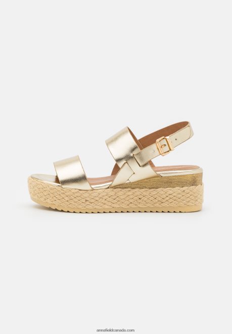 Anna Field Women Espadrilles Gold H42J4Z1481