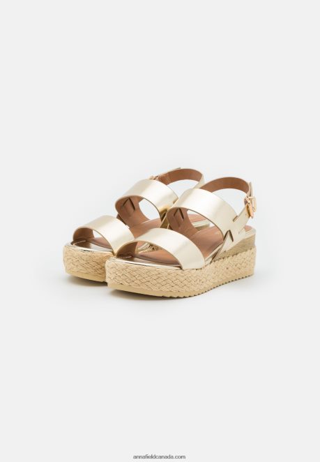 Anna Field Women Espadrilles Gold H42J4Z1481