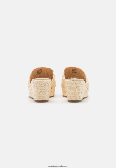 Anna Field Women Heeled Mules Beige H42J4Z1883