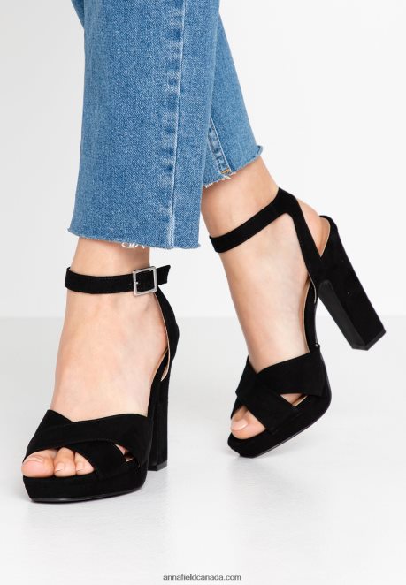 Anna Field Women High Heeled Sandals Black H42J4Z1567