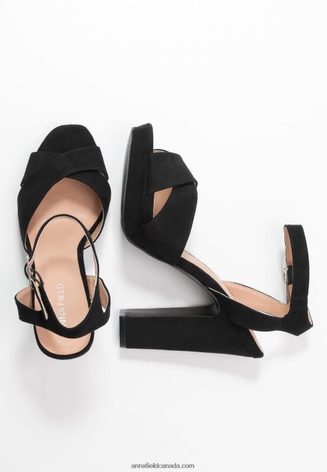 Anna Field Women High Heeled Sandals Black H42J4Z1567
