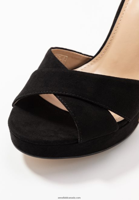 Anna Field Women High Heeled Sandals Black H42J4Z1570
