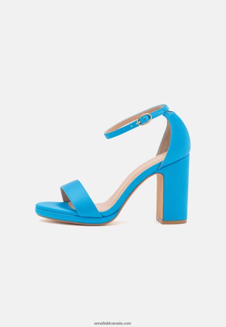 Anna Field Women High Heeled Sandals Blue H42J4Z1437
