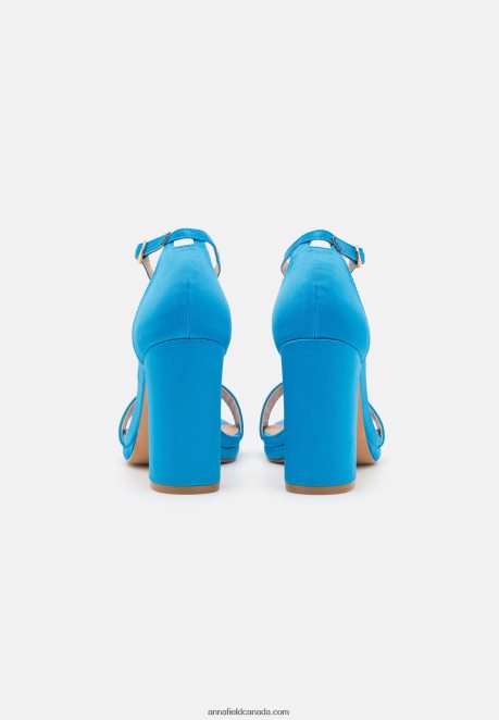Anna Field Women High Heeled Sandals Blue H42J4Z1437