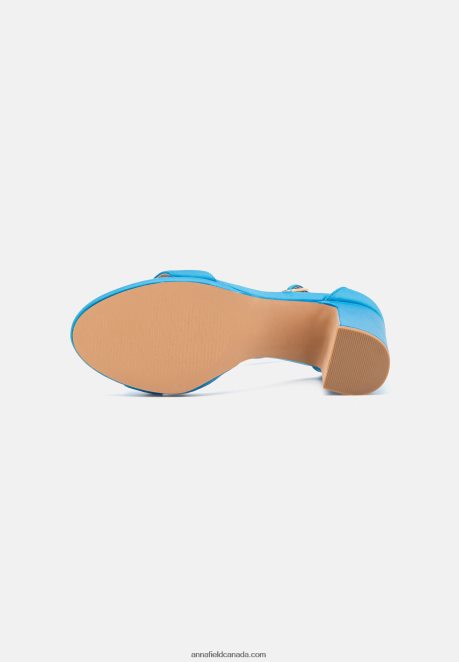 Anna Field Women High Heeled Sandals Blue H42J4Z1437