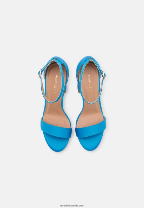 Anna Field Women High Heeled Sandals Blue H42J4Z1437