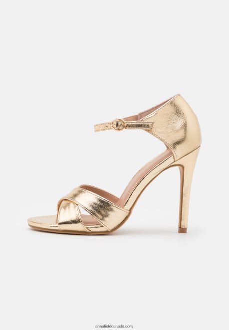 Anna Field Women High Heeled Sandals Gold H42J4Z1264