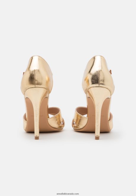 Anna Field Women High Heeled Sandals Gold H42J4Z1264