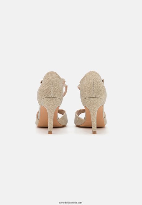 Anna Field Women High Heeled Sandals Gold H42J4Z1271