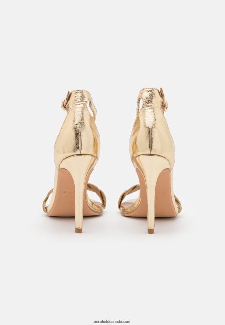 Anna Field Women High Heeled Sandals Gold H42J4Z1291