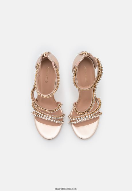 Anna Field Women High Heeled Sandals Gold H42J4Z1295