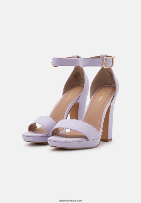 Anna Field Women High Heeled Sandals Lilac H42J4Z1574