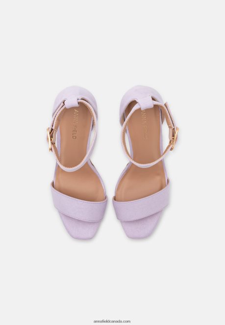 Anna Field Women High Heeled Sandals Lilac H42J4Z1574