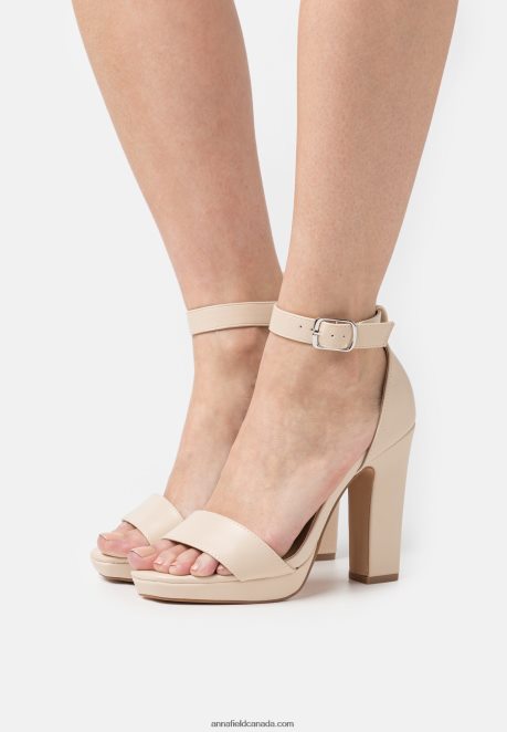 Anna Field Women High Heeled Sandals Off-White H42J4Z1571