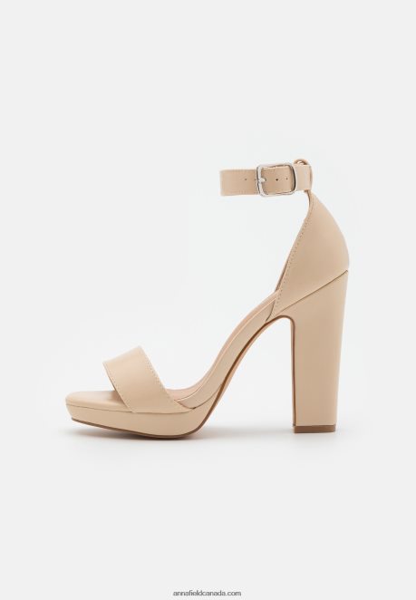 Anna Field Women High Heeled Sandals Off-White H42J4Z1571