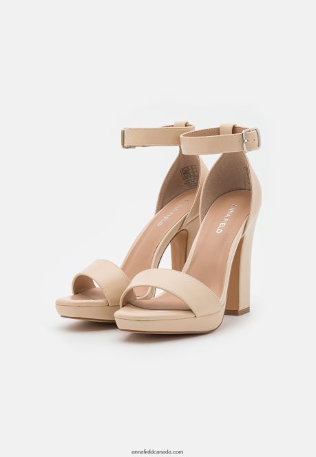 Anna Field Women High Heeled Sandals Off-White H42J4Z1571