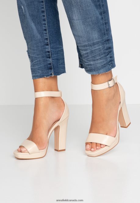Anna Field Women High Heeled Sandals Offwhite H42J4Z1557