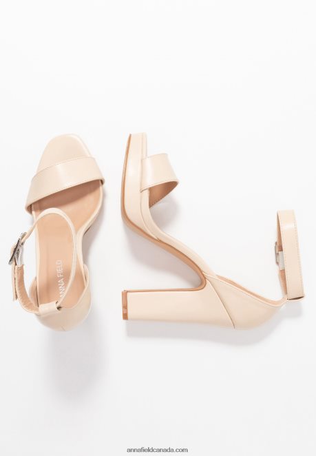 Anna Field Women High Heeled Sandals Offwhite H42J4Z1557