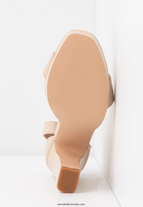 Anna Field Women High Heeled Sandals Offwhite H42J4Z1557